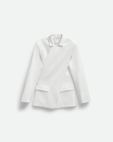 CROSSED JACKET IN WHITE