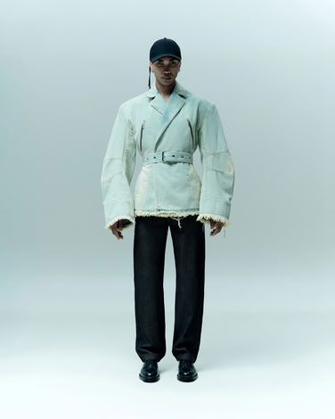 FADED HOURGLASS DENIM JACKET 