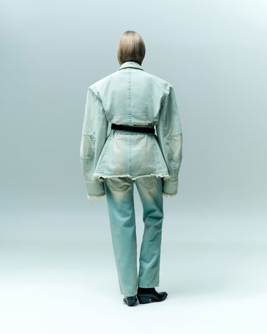 FADED HOURGLASS DENIM JACKET 