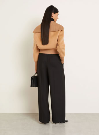 DOUBLE FACED BOMBER JACKET IN CAMEL