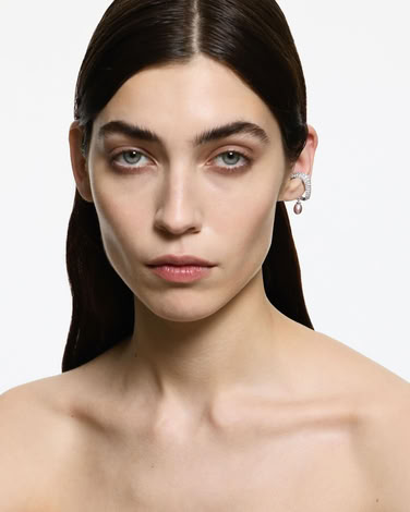 ENCRUSTED PEARL CHARM ALIEN EAR CUFF