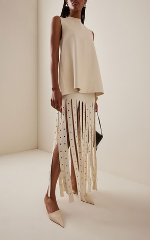 GIGI WHITE/BEIGE LEATHER MULES 