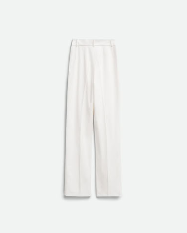 HIGH-WAISTED TROUSERS IN WHITE