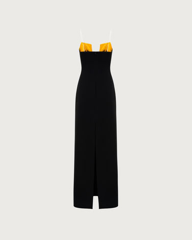 HONEYCOMB BICOLOR DRESS GOLD 