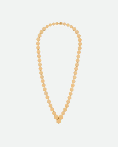 HONEYCOMB NECKLACE GOLD/SILVER