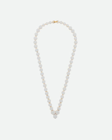 HONEYCOMB NECKLACE GOLD/SILVER