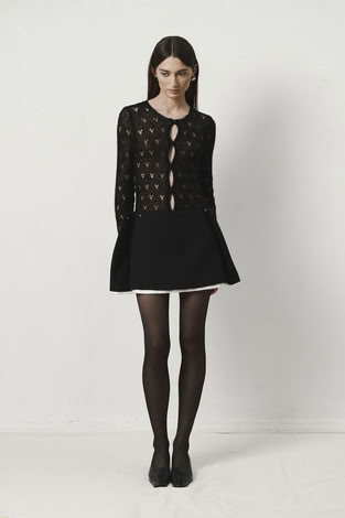 'INGLE" SKIRT IN BLACK