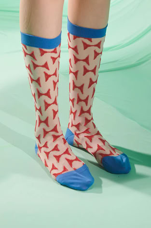 JAZZHANDS TRANSPARENT SOCKS FEMME 