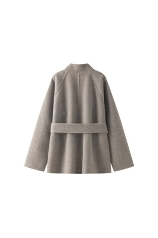 JULIET MIDI COAT IN MOLE