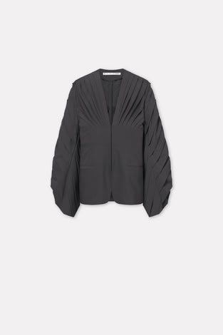 JUNO JACKET IN DARK GREY MELANGE