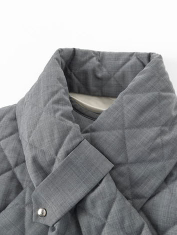 KALA CHECKED JACKET IN GREY