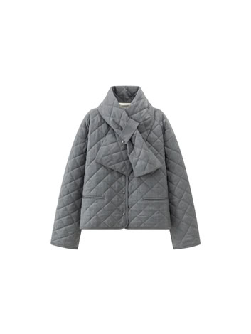 KALA CHECKED JACKET IN GREY