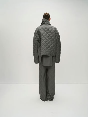 KALA CHECKED JACKET IN GREY
