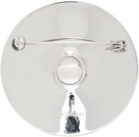 LAMINA DIAMANTI BROOCH IN SILVER