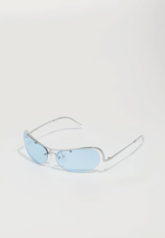 LANA SUNGLASSES SILVER LIGHT  BLUE