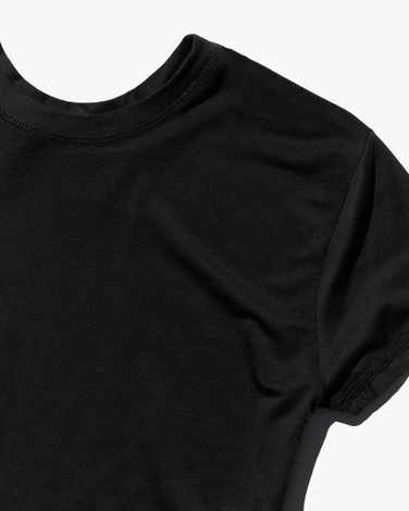 W - T-SHIRT SHORT SLEEVE LIGHTWEIGHT IN BLACK