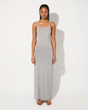 W - LIGHTWEIGHT TANK DRESS IN CEMENT 