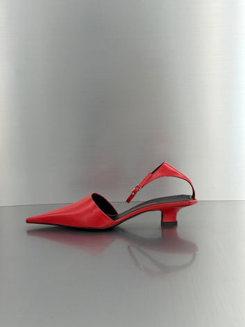 LILLY RED NAPPA LEATHER PUMPS 