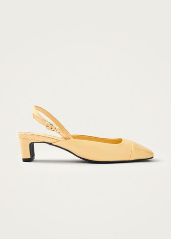 LINDY BLISS LEATHER PUMPS IN VANILLA