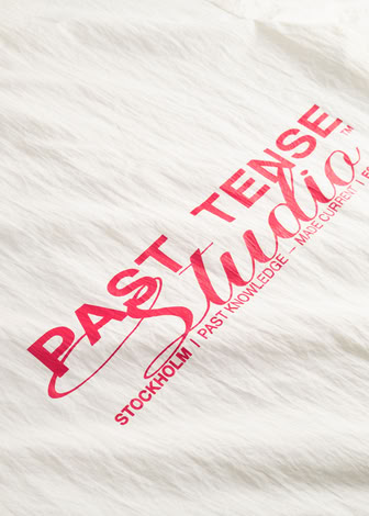 LOGO COACH JACKET IN OFF WHITE