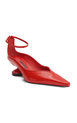 LOVE RED PATENT LEATHER PUMPS