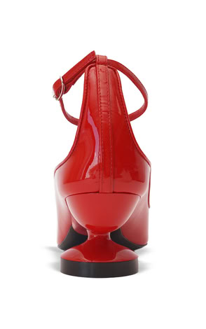 LOVE RED PATENT LEATHER PUMPS