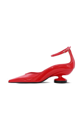LOVE RED PATENT LEATHER PUMPS