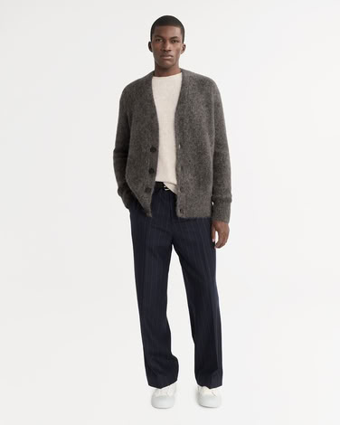 MEN'S ALPACA CARDIGAN WOOD