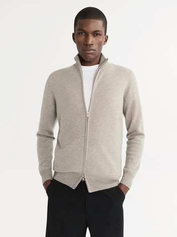 MEN'S FULL ZIP GREIGE