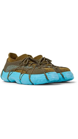 MEN'S ROKU MULTICOLOR SNEAKERS IN GREEN/BLUE