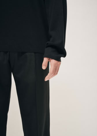 MILANO KNIT MOCKNECK SWEATER BLACK 