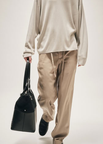 MILANO KNIT MOCKNECK SWEATER LIGHT KHAKI