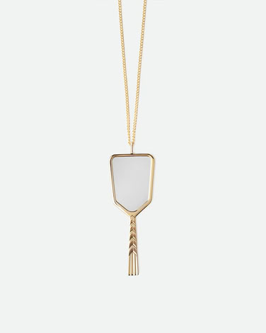  MIRROR PENDANT IN GOLD
