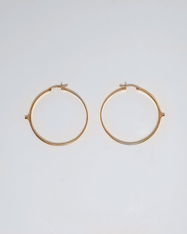 NENUPHAR HOOP EARRINGS IN ROSE GOLD
