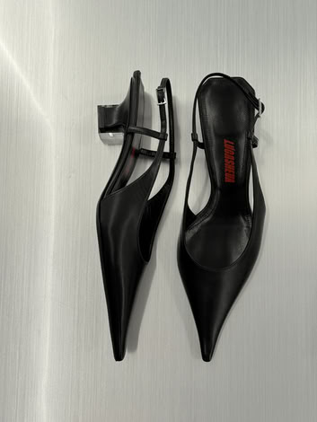 NIKA BLACK NAPPA LEATHER PUMPS 