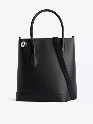 NOONA TOTE TALL IN BLACK AND CHROME