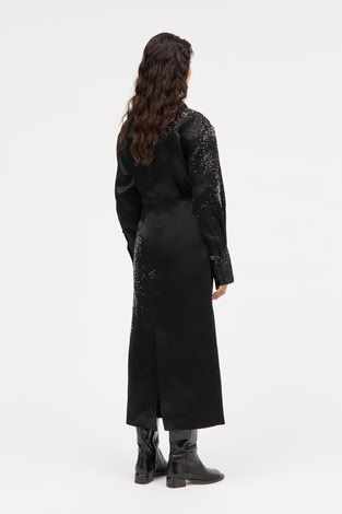 NURI SILK SKIRT IN BLACK