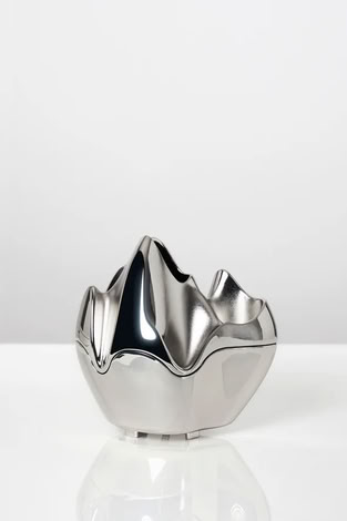 OIL BURNER IN SILVER
