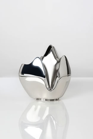 OIL BURNER IN SILVER