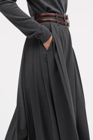 PHIA PANTS IN DARK GREY MELANGE