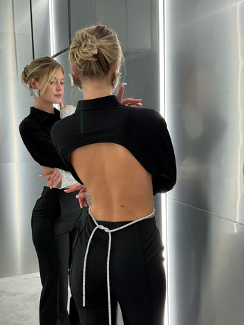 REDESIGNED SHIRT 154 IN BLACK