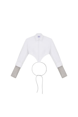 REDESIGNED SHIRT 154 IN WHITE