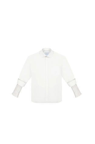 REDESIGNED SHIRT 156 IN WHITE
