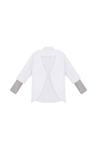 REDESIGNED SHIRT 156 IN WHITE