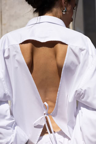 REDESIGNED SHIRT 156 IN WHITE