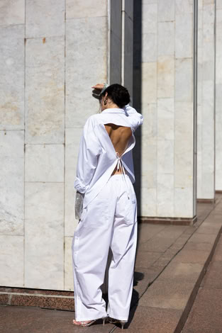 REDESIGNED SHIRT 156 IN WHITE