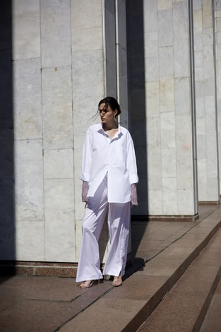 REDESIGNED SHIRT 156 IN WHITE