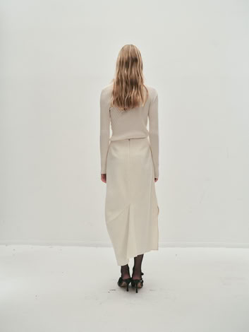 RHEA BOLD SKIRT IN IVORY