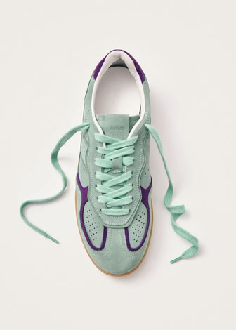 RIFE LEATHER SNEAKERS IN BLUE