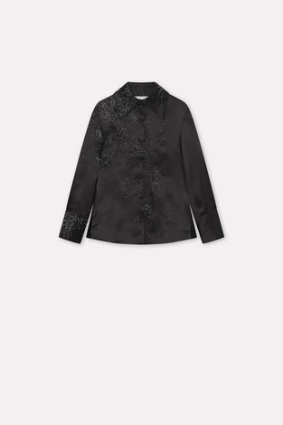 SALL SILK SHIRT IN BLACK